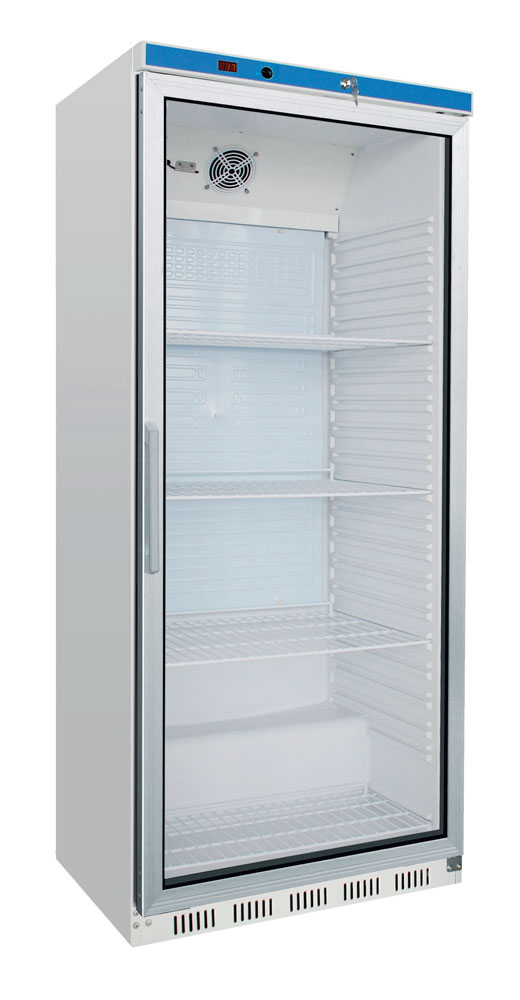 Armario de Refrigeracin y Congelacin Blanco con Puerta de Cristal 130, 46